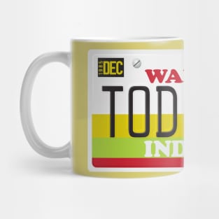 TODFTHR LICENSE PLATE Mug